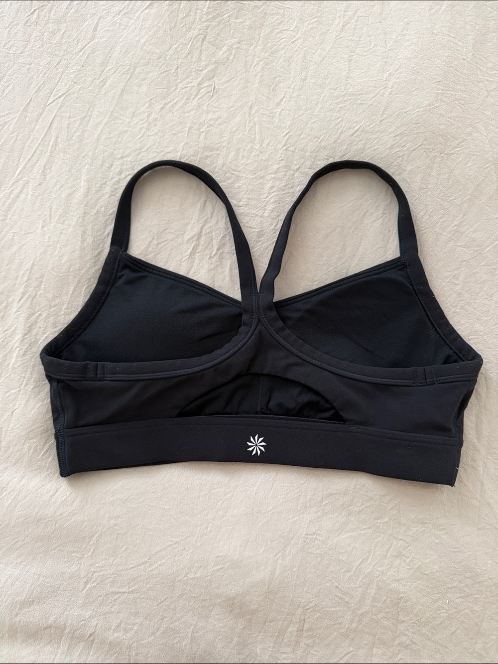 Athleta Black V-Back Sports Bralette